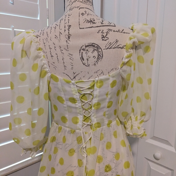 NWOT | For Love and Lemons | Green Megan Maxi Dress - Picture 4 of 6